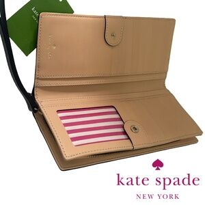 Kate Spade Wristlet Wallet Mandy Southport Pebble Leather Perri Lane Bubbles
